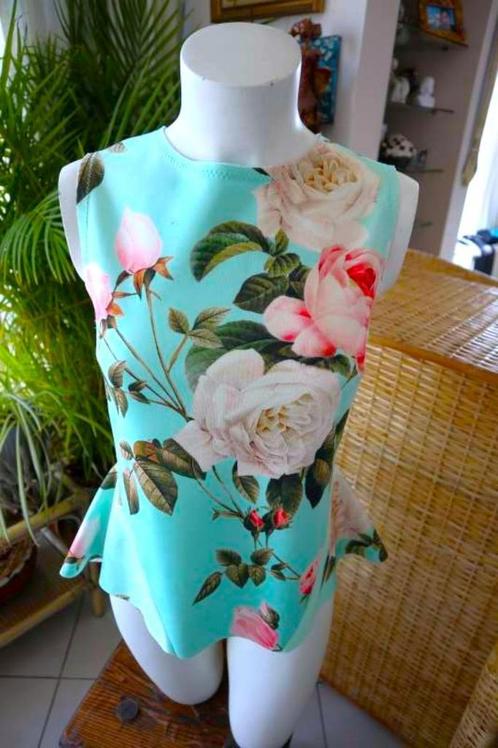 natuurlijk groen leuk top shirt, Kleding | Dames, Topjes, Zo goed als nieuw, Maat 38/40 (M), Groen, Zonder mouw, Ophalen of Verzenden