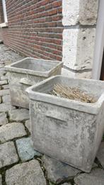 2 oude cache-pots tuin/binnen heel mooie 'verwering-patine', Ophalen of Verzenden, Gebruikt