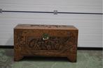 Oosterse Gestoken Houten Kist