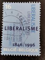 Belgie 1996 - 150 jaar liberale partij in België, Postzegels en Munten, Postzegels | Europa | België, Ophalen of Verzenden, Gestempeld