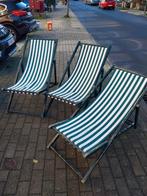 Vintage gestreepte ligstoel, Ophalen