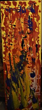 Flammes De Feu Peinture Abstraite  Par Joky Kamo️, Enlèvement