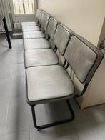 Set van 6 stoelen, Huis en Inrichting, Stoelen, Ophalen, Gebruikt, Grijs, Metaal