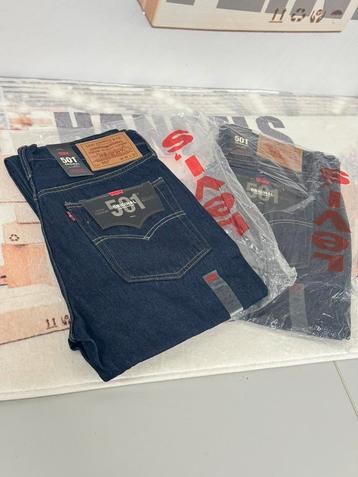 Levis Levi's 501 Dark Blue Regular Fit Jeans W32-L32 32-32 beschikbaar voor biedingen