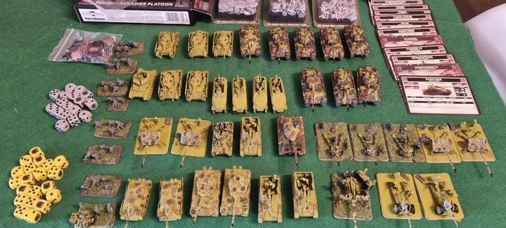 Flames of war Battlefront miniatuur Duits leger WO2, Hobby en Vrije tijd, Wargaming, Gebruikt, Overige soorten, Figuurtje(s), Geverfd