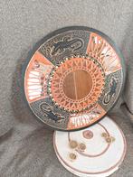 Panneau Rond Miroir Déco Geckos 40 cm, Enlèvement ou Envoi, Moins de 100 cm, Rond, Comme neuf