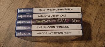 5 PS4 games te koop disponible aux enchères