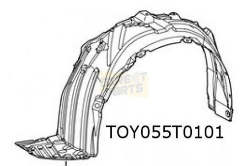 Mazda 2 Hybrid/Toyota Yaris modderkuip Links Origineel! 5387, Auto-onderdelen, Carrosserie, Bumper, Mazda, Toyota, Nieuw, Verzenden
