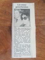 Elizabeth Taylor weer gescheiden (krant 1982), Knipsel(s), Verzenden