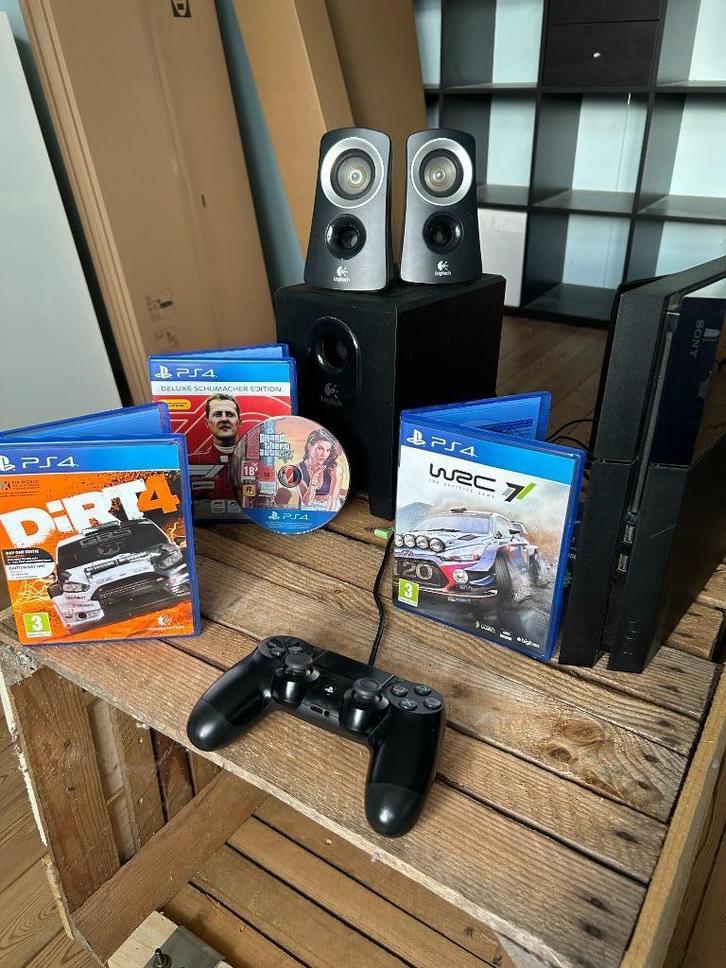 PS4 + manette + 4 jeux + son logitec + tv LG 3d&lunettes 3d, Games en Spelcomputers, Spelcomputers | Sony PlayStation 4, Zo goed als nieuw