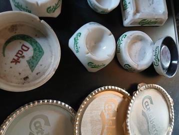cendriers/plateaux Carlsberg, Enlèvement ou Envoi, Comme neuf, Panneau, Plaque ou Plaquette publicitaire
