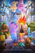 FILMPOSTER ‘ELEMENTAL (2023)’ (GLOW IN THE DARK), Ophalen, Zo goed als nieuw, Film en Tv