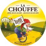 Reclamebord vintage La Chouffe rond mancave poolhouse nieuw, Ophalen of Verzenden, Zo goed als nieuw, Reclamebord, Plaat of Schild