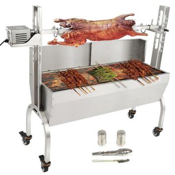 Barbecue à Charbon avec Tournebroche Électrique Charge 60 kg beschikbaar voor biedingen