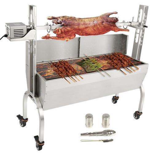 Barbecue à Charbon avec Tournebroche Électrique Charge 60 kg, Tuin en Terras, Houtskoolbarbecues, Nieuw, Ophalen of Verzenden