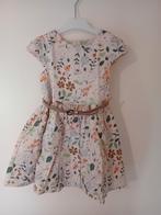 Lichtroze zomerjurk met bloemetjes en centuur, C&A, Meisje, Ophalen of Verzenden, Zo goed als nieuw