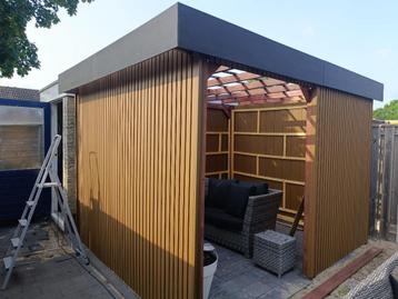 ACTIE - Rhombus gevelbekleding composiet / gevelplanken Teak beschikbaar voor biedingen