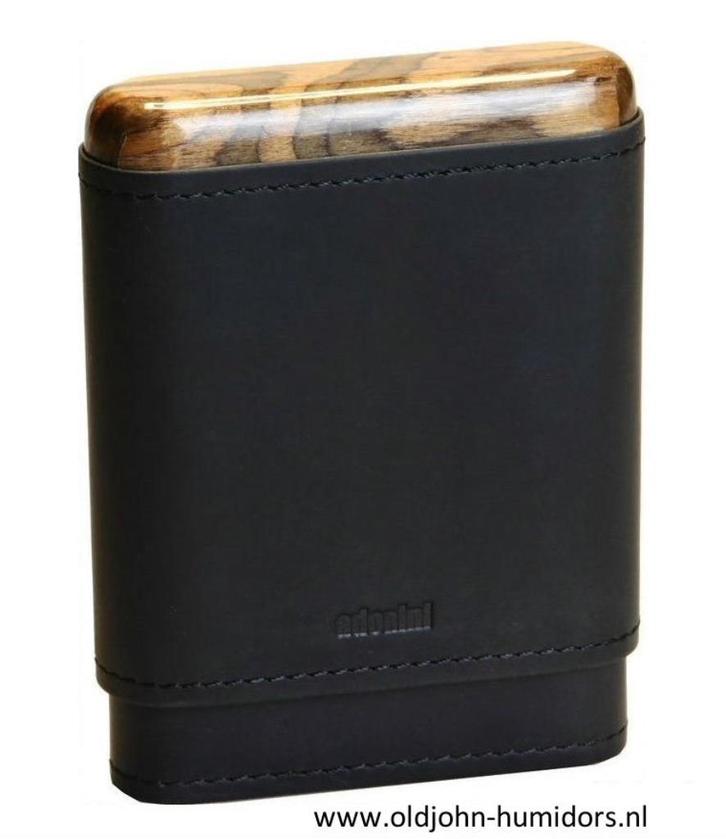 ADORINI  SIGARENKOKER 3-5 SIGAREN - LEER MET HOUT     sk06h, Verzamelen, Rookartikelen, Aanstekers en Luciferdoosjes, Nieuw, Tabaksdoos of Verpakking