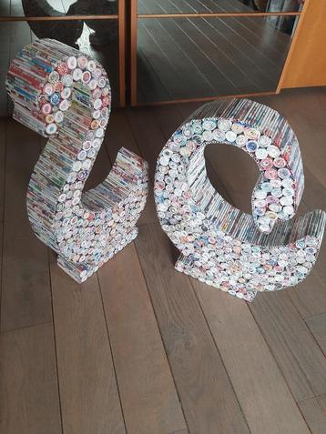 Decoratief koppel zwanen "paper art"