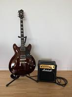 Elektrische gitaar Hagstrom Super Viking transparant Brown, Muziek en Instrumenten, Snaarinstrumenten | Gitaren | Elektrisch, Overige merken
