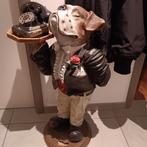 Beeld Garcon Butler hond met oude Siemens telefoon, Ophalen, Gebruikt, Dier