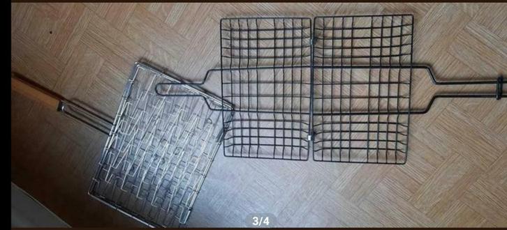 barbeque grote grill ijzers met sterk handvat splinternieuw, Tuin en Terras, Houtskoolbarbecues, Nieuw, Ophalen of Verzenden