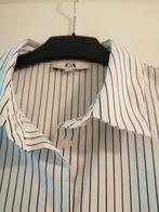 Wit-zwart gestreept hemd C&A maat S, C&A, Ophalen of Verzenden, Maat 36 (S), Wit