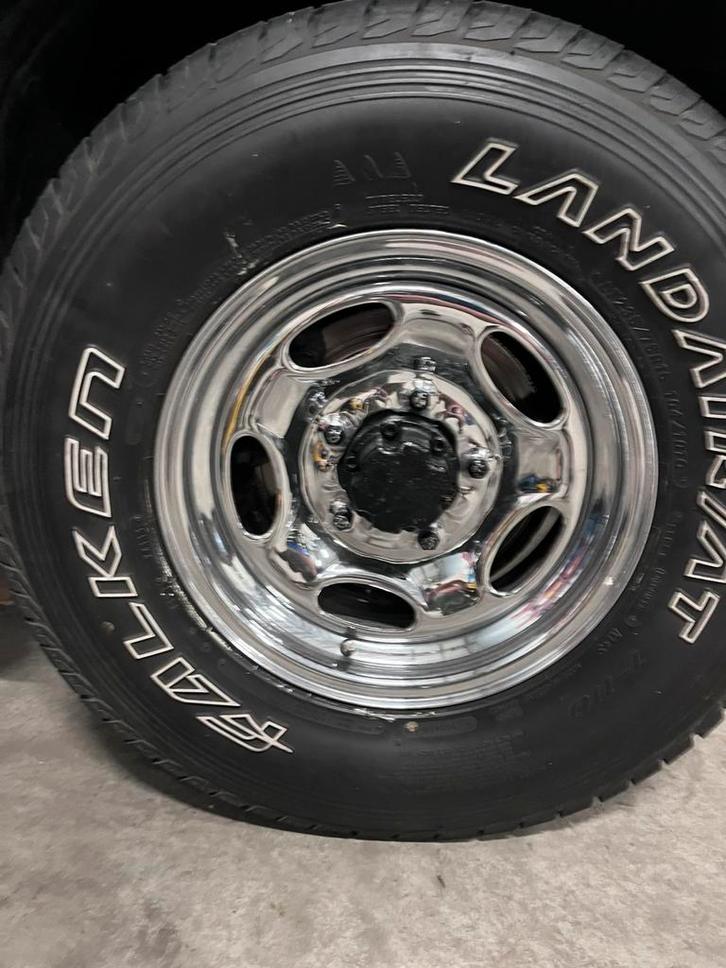 4 Mooie chroom Velgen en banden in goede staat, Auto-onderdelen, Banden en Velgen, Velg(en), 15 inch, Ophalen