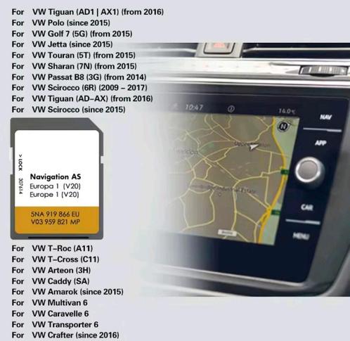 Map Europe Nieuwe versie Navigatie 2025 Volkswagen, Auto diversen, Autoradio's, Nieuw