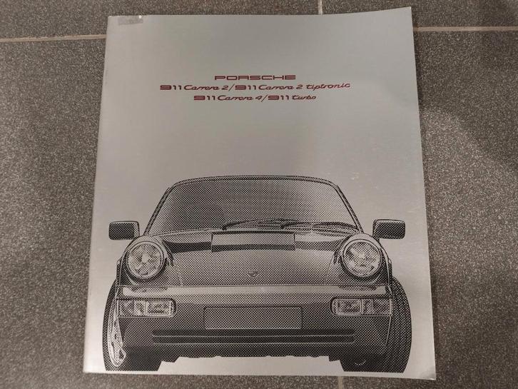 Porsche 964 Carrera, Turbo-catalogusbrochureboek, Boeken, Auto's | Folders en Tijdschriften, Gelezen, Porsche, Ophalen of Verzenden
