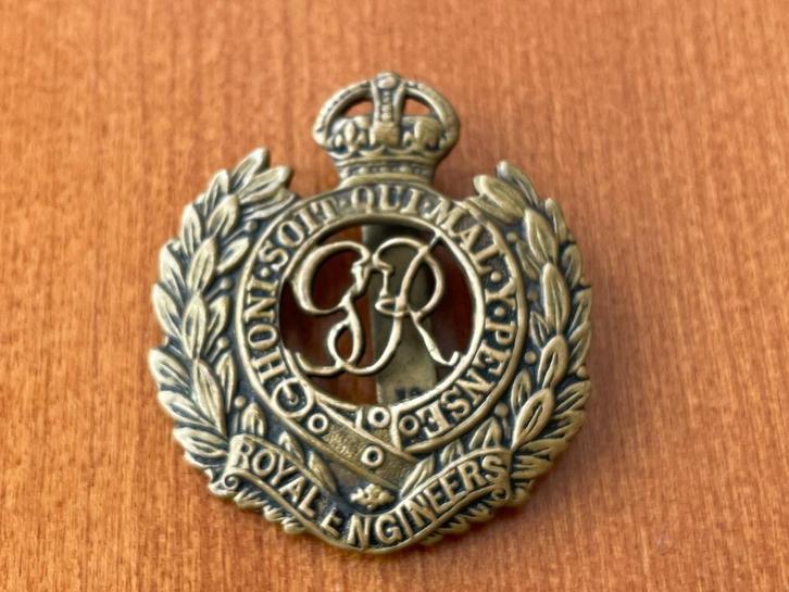 Royal Engineers Officieren Britse Leger Cap Badge WW2, Verzamelen, Militaria | Tweede Wereldoorlog, Overige soorten, Embleem of Badge