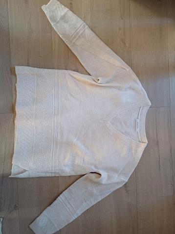Witte/lichtbeige warme trui van Promod. Maat L 