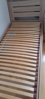 Lit en bois 90x200 avec sommier, Maison & Meubles, Chambre à coucher | Lits, Enlèvement, Comme neuf, Une personne, Bois