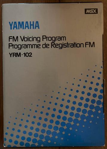 Yamaha MSX YRM-102 FM Voicing Program beschikbaar voor biedingen