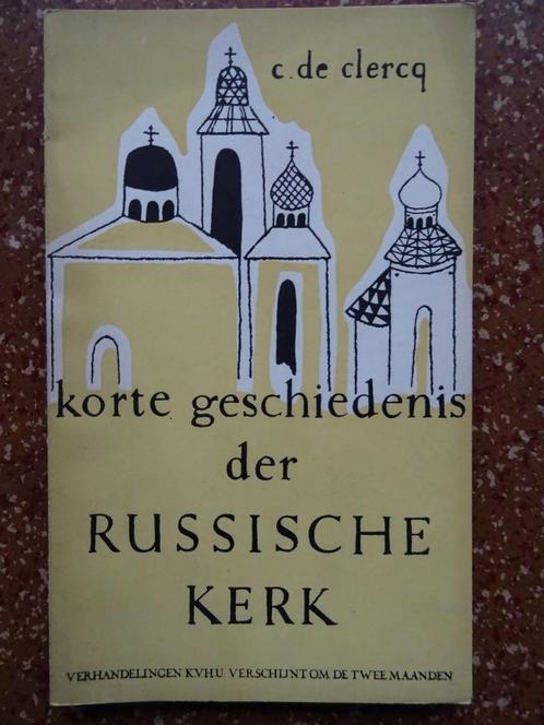 C. de Clercq Korte geschiedenis der Russische kerk Non lu, Livres, Religion & Théologie, Comme neuf, Christianisme | Catholique