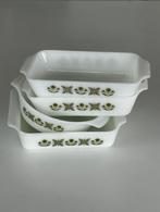 Set ANCHOR HOCKING Fire King - green meadow -ovenschalen, Ophalen of Verzenden, Zo goed als nieuw