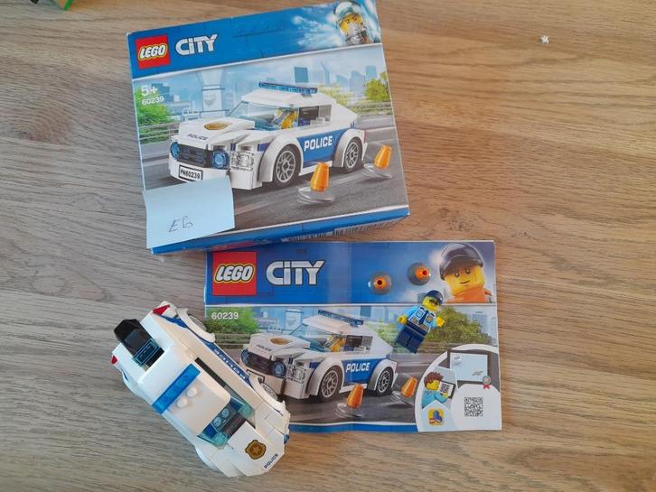 Lego city 60239 Police Patrol Car, Kinderen en Baby's, Speelgoed | Duplo en Lego, Zo goed als nieuw, Lego, Complete set, Ophalen of Verzenden