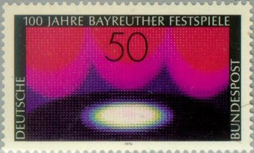 Y&T 745 – Michel 896 – 1976 - 100 jaar Bayreuth festival XXX, Postzegels en Munten, Postzegels | Europa | Duitsland, Postfris