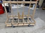 Deltarack D4 glasbok / platenkar  met wielen, Doe-het-zelf en Bouw, Transportwagens, Ophalen, Zo goed als nieuw