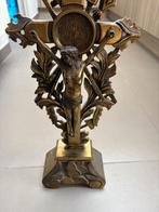Kruisbeeld in messing 45 cm hoogte, Ophalen of Verzenden