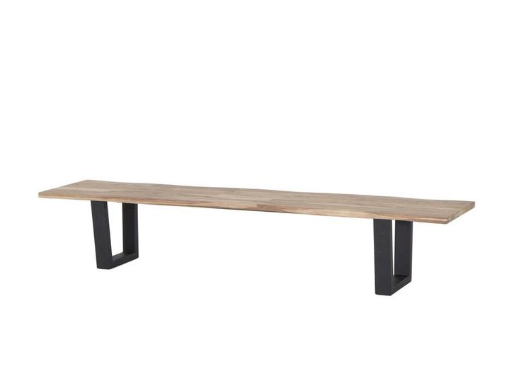 Table en bois & Banc en bois de sheesham et d'acacia massif, Maison & Meubles, Tables | Tables à manger, Utilisé, Enlèvement