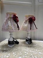 Paire de lampes shabby chic, Comme neuf, Enlèvement ou Envoi