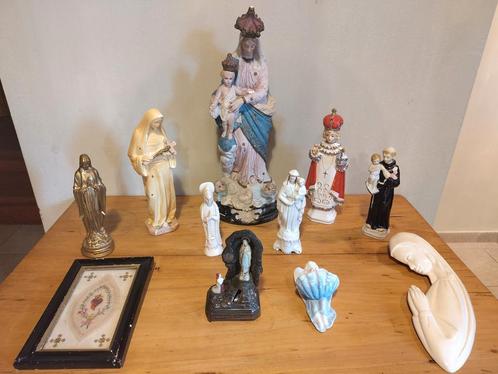Antieke heiligenbeelden en devotionele voorwerpen, Antiek en Kunst, Antiek | Religieuze voorwerpen, Ophalen of Verzenden