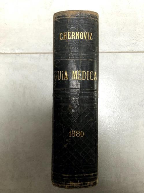 Guia Medica, Chernoviz, 1880, compleet, lederen band, Antiek en Kunst, Antiek | Boeken en Manuscripten, Ophalen of Verzenden