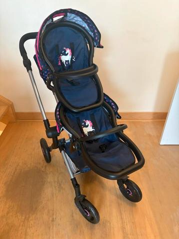Speelgoed poppenwagen voor 2 poppen – unicorn design beschikbaar voor biedingen