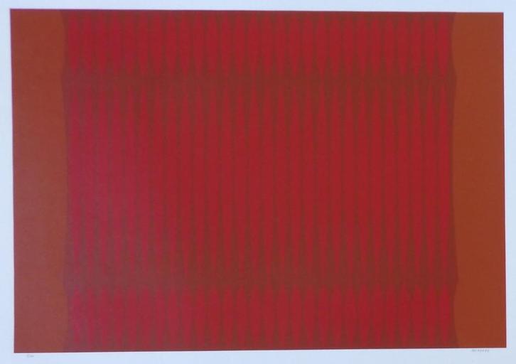 DORDEVIC MIODRAG / GEOMETRISCHE ABSTRACTIE / ZEEFDRUK 70x100, Antiek en Kunst, Kunst | Litho's en Zeefdrukken, Ophalen of Verzenden