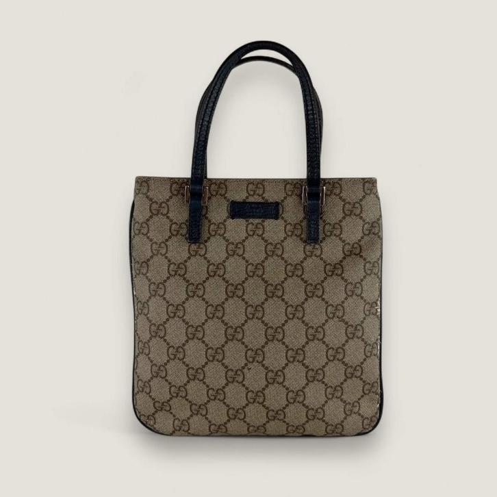Gucci GG Supreme mini tote bag, Handtassen en Accessoires, Tassen | Damestassen, Gebruikt, Handtas, Beige, Ophalen of Verzenden