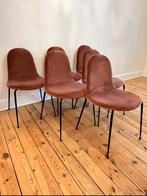 Six chaises de salle à manger design en velours, Enlèvement ou Envoi