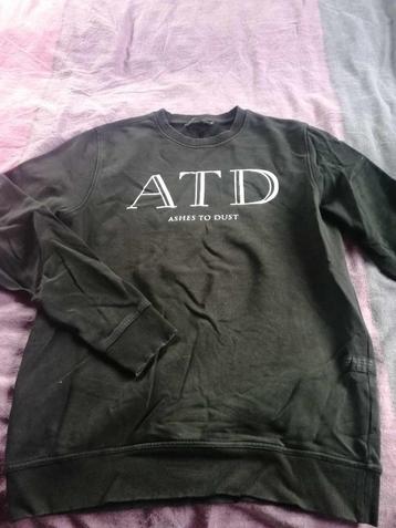 Trui zwart merk atd = ashes to dust – maat m Nieuwprijs 49 e, Enlèvement ou Envoi, Atd, Porté, Taille 48/50 (M)