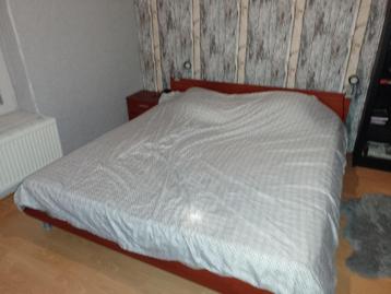 Lit 1m80 relevable manuellement (pied et tête), Queen size, Autres couleurs, Acajou, Enlèvement
